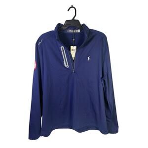 Ralph Lauren RLX Team USA Olympic Quarter-Zip Pullover Men’s XXL Navy NWT